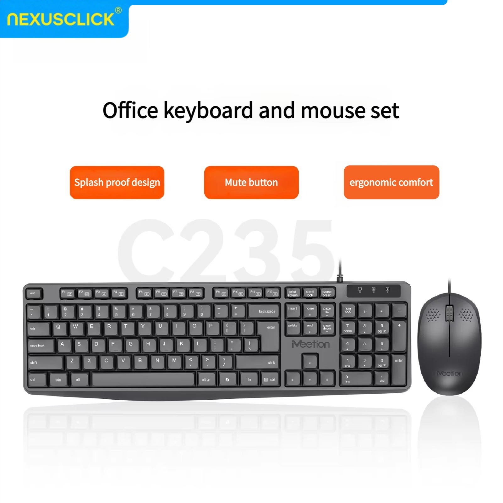Gaming Keyboard That Is Quiet - Combo clavier et souris filaire NexusClick