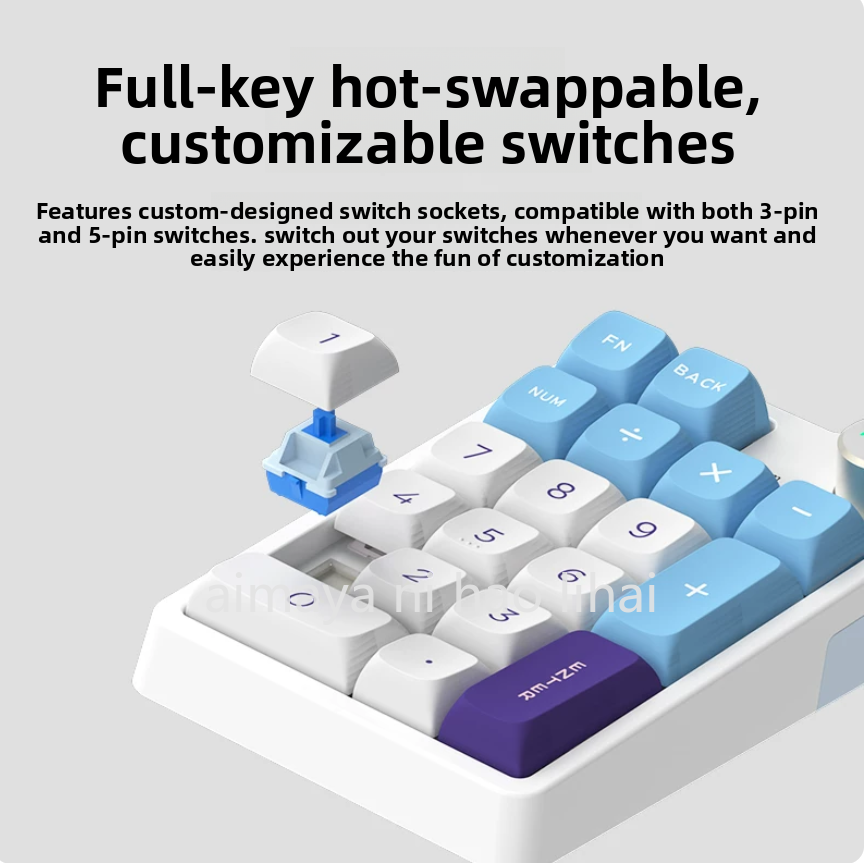 Gaming Keyboard Esports - Clavier mécanique sans fil Bluetooth Kzzi