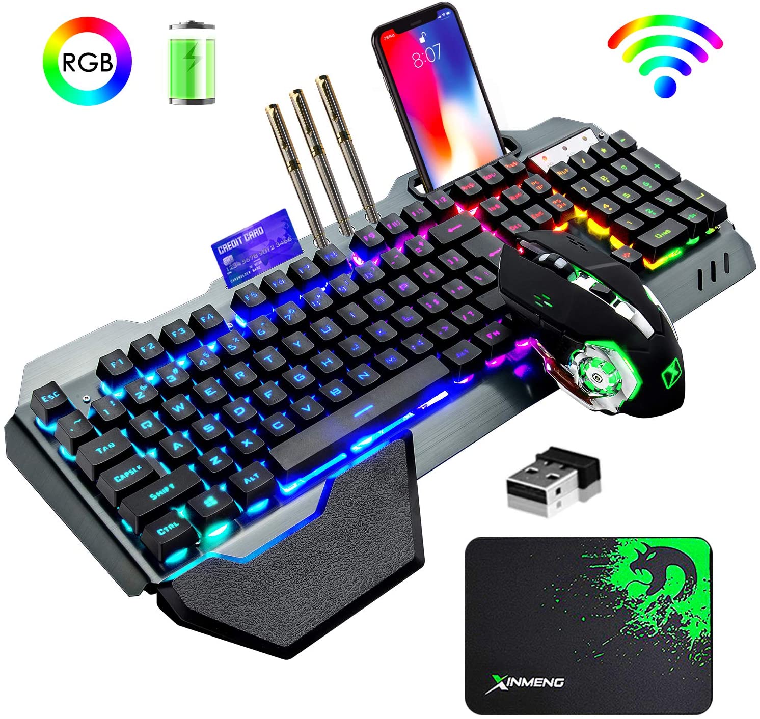 Gaming Keyboard Bluetooth - Clavier et souris de jeu sans