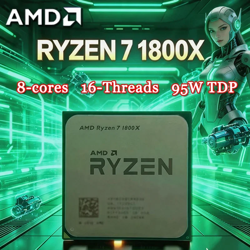 Amd Cpu Ryzen 7 - Processeur AMD Ryzen 7 1800X CPU
