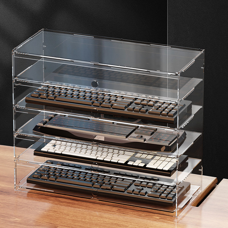 Gaming Keyboard Types - Présentoir anti-poussière en acrylique transparent de