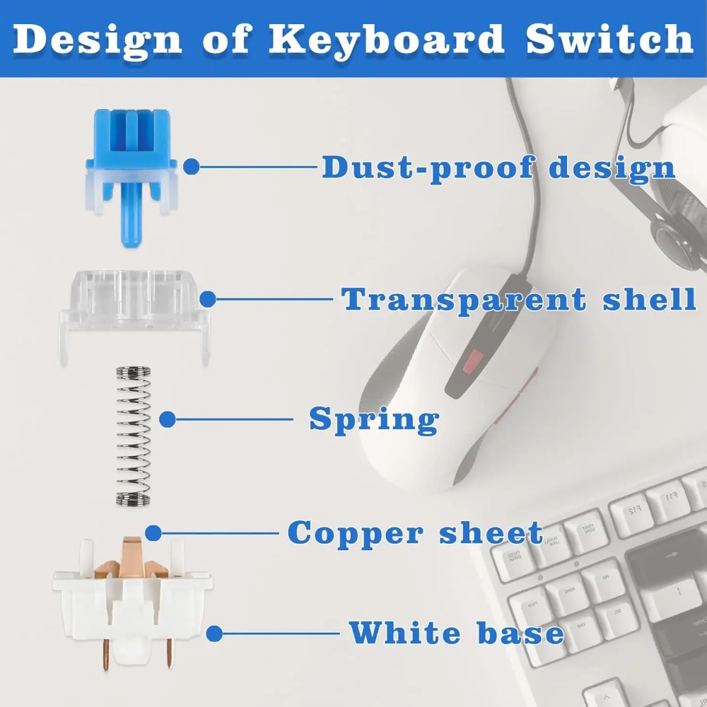 Interrupteurs de clavier mécan - Gaming Keyboard Blue Switches avis et prix