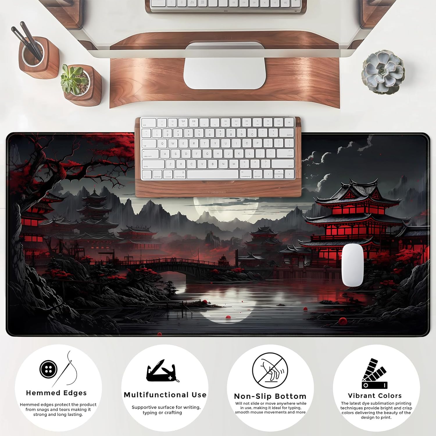 Tapis de bureau japonais bord  - Gaming Keyboard Mouse avis et prix
