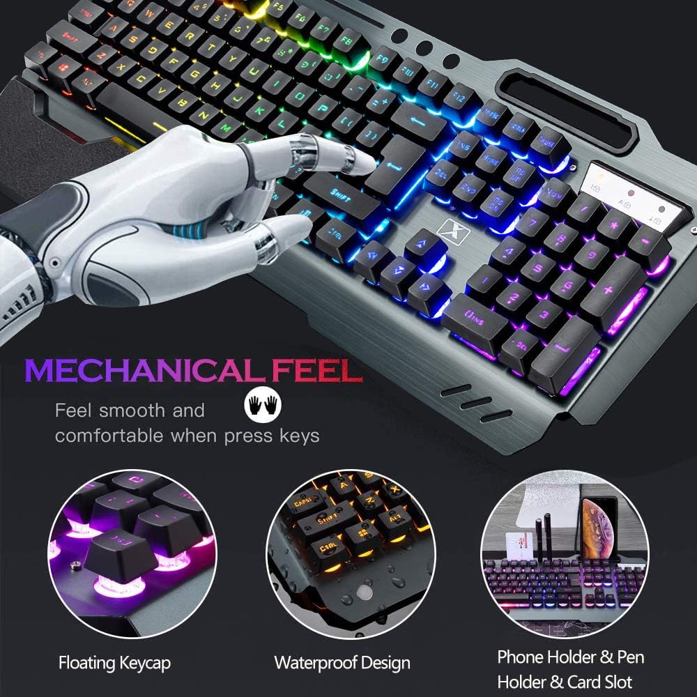 Clavier et souris de jeu sans  - Gaming Keyboard Bluetooth avis et prix