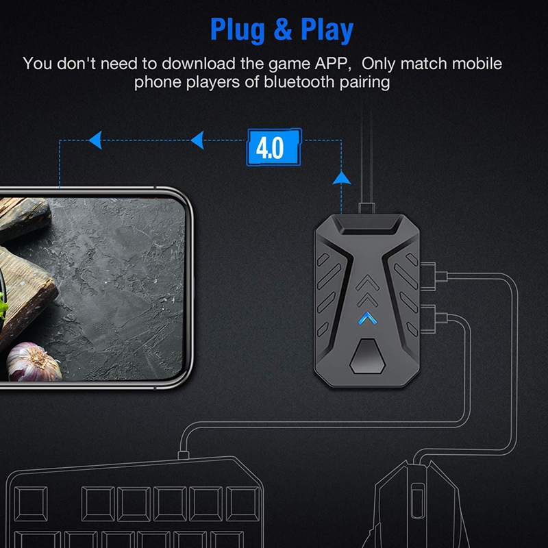 Adaptateur convertisseur clavi - Gaming Keyboard And Mouse Converter For Mobile avis et prix