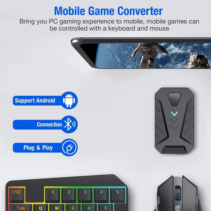 Adaptateur convertisseur clavi - Gaming Keyboard And Mouse Converter For Mobile avis et prix