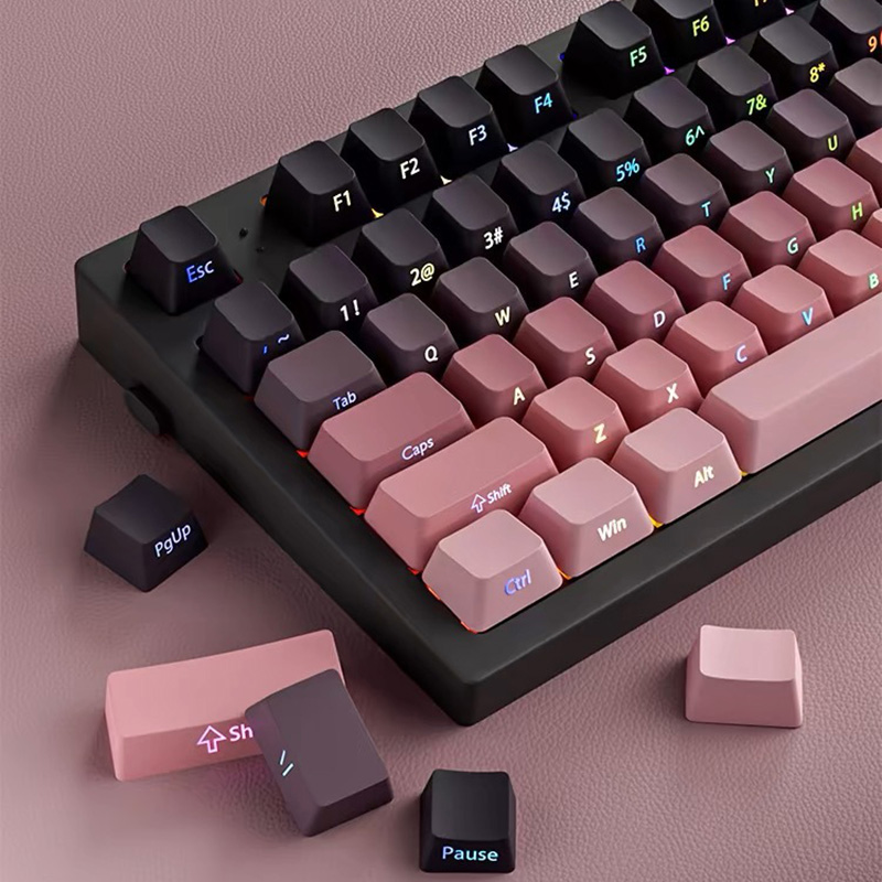 Keycaps dégradés imprimés laté - Gaming Keyboard Typewriter avis et prix