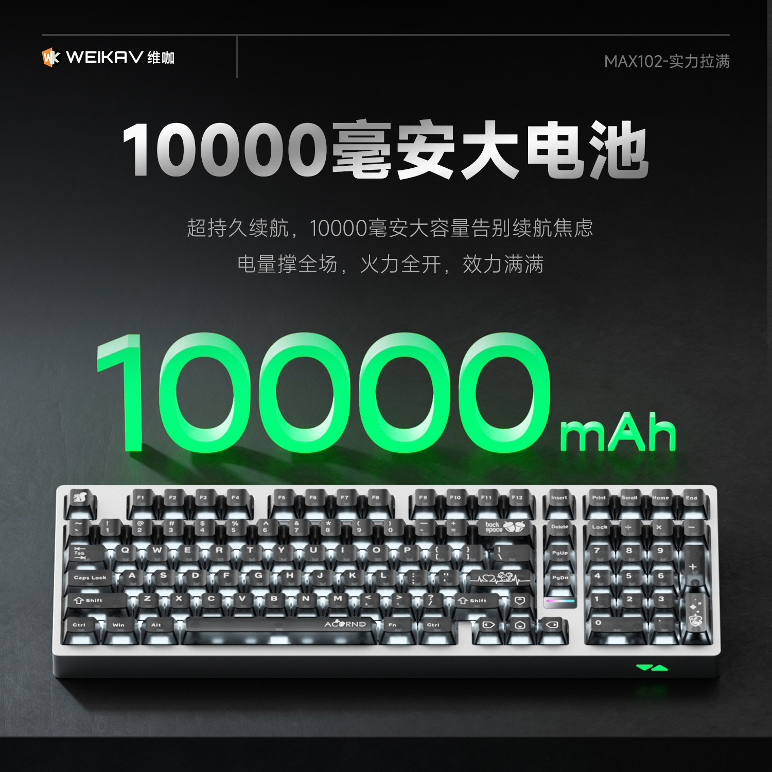 Clavier mécanique sans fil Wei - Gaming Keyboard Nearby avis et prix