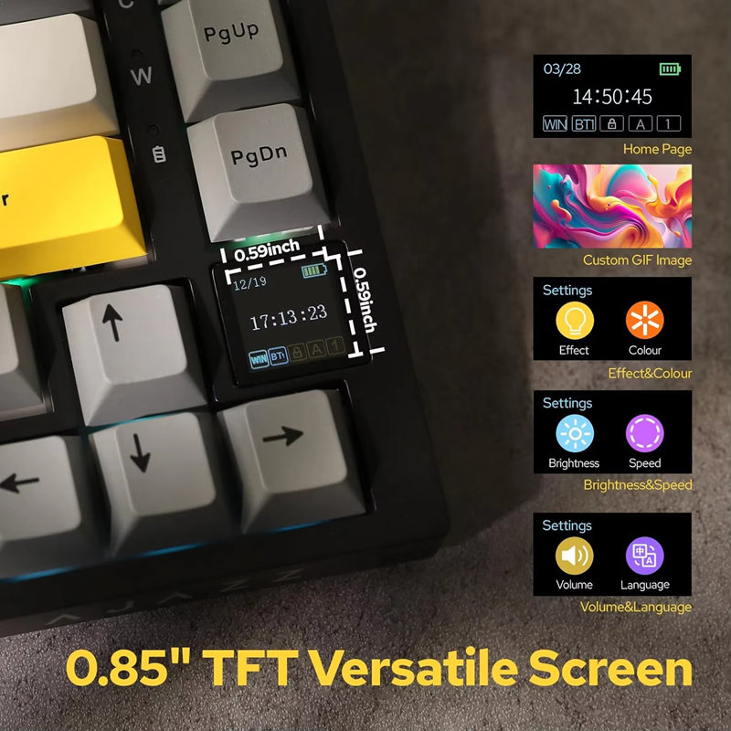 Clavier mécanique de jeu AK820 - Gaming Keyboard Bluetooth avis et prix