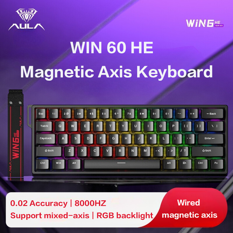 AULA WiN 60 clavier à axe magn - Gaming Keyboard Blue Switches avis et prix