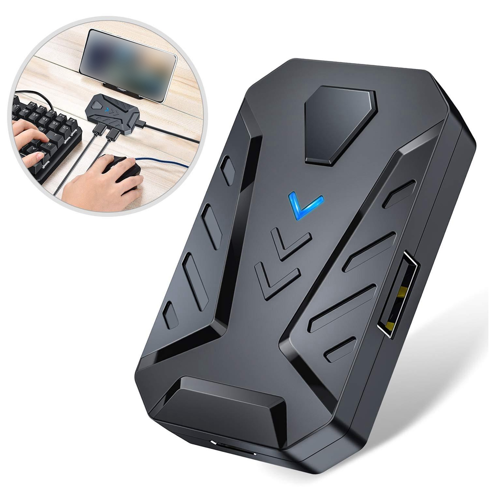 Adaptateur de convertisseur de - Gaming Keyboard And Mouse Converter For Mobile avis et prix