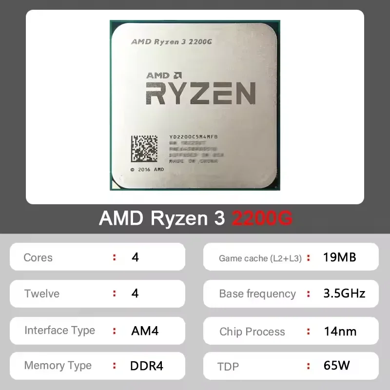 Processeur AMD Ryzen 3 2200G 4 - Amd Cpu Ryzen 7 avis et prix