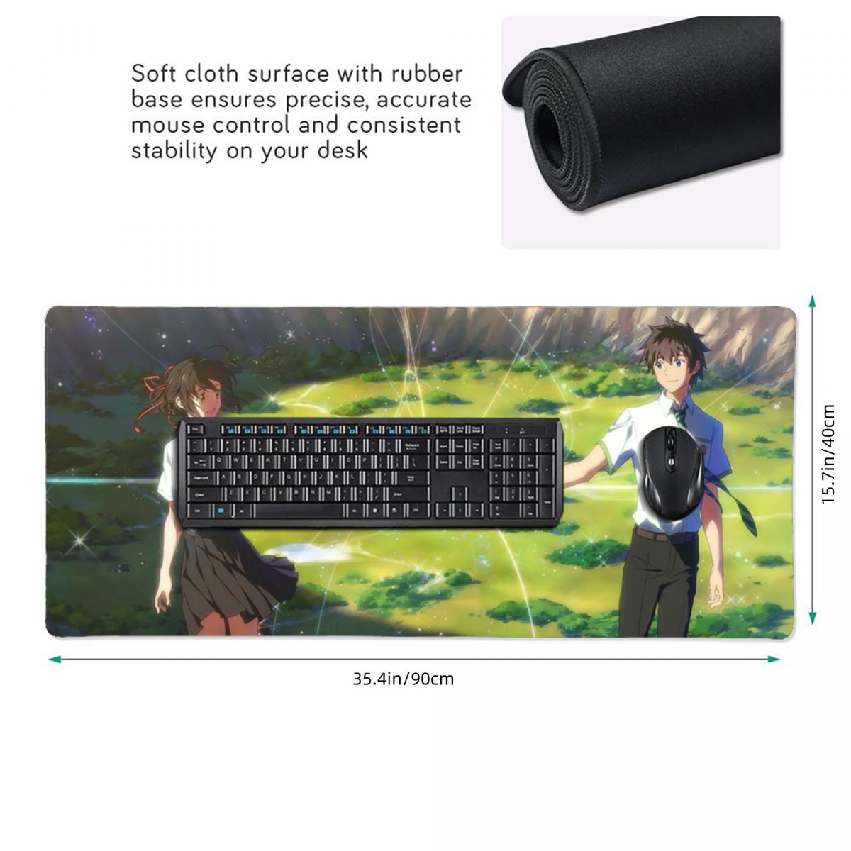 Grand tapis de souris japonais - Gaming Keyboard Name avis et prix
