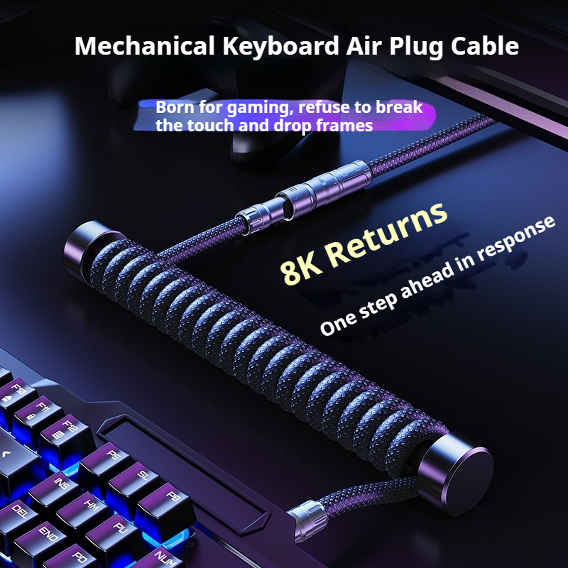 Câble de clavier enroulé Eary  - Gaming Keyboard Types avis et prix