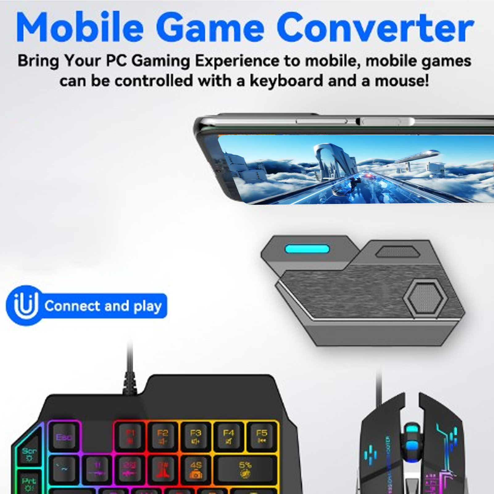 Pack combiné de jeu Mobile, co - Gaming Keyboard Bluetooth avis et prix
