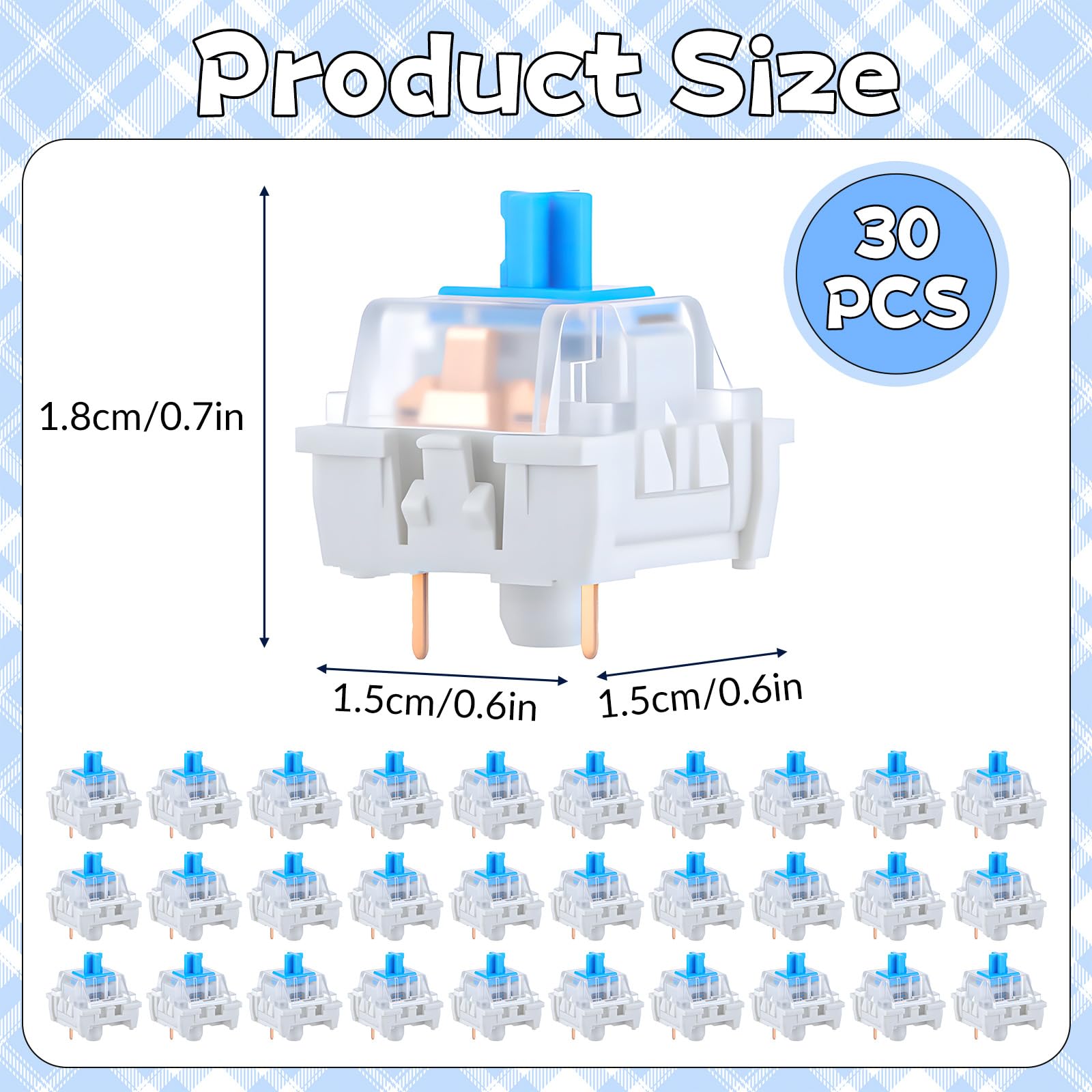 Commutateurs de clavier mécani - Gaming Keyboard Blue Switches avis et prix