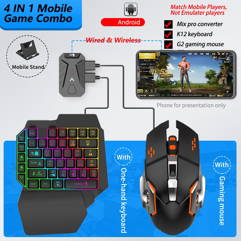 Convertisseur de jeux mobiles, - Gaming Keyboard And Mouse Converter For Mobile avis et prix