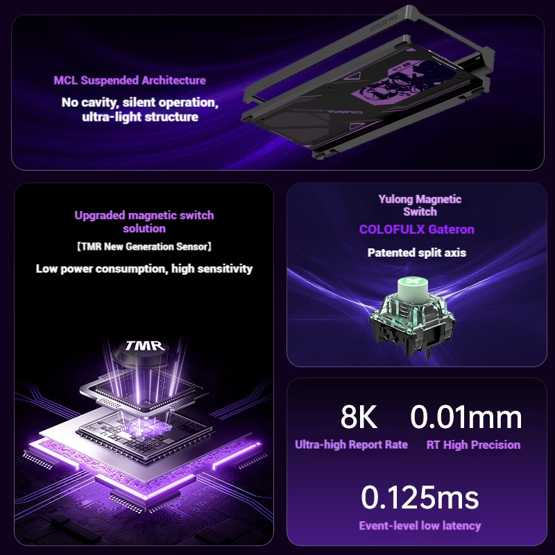 Coloré StarChase 87 clavier à  - Gaming Keyboard Magnetic Switches avis et prix
