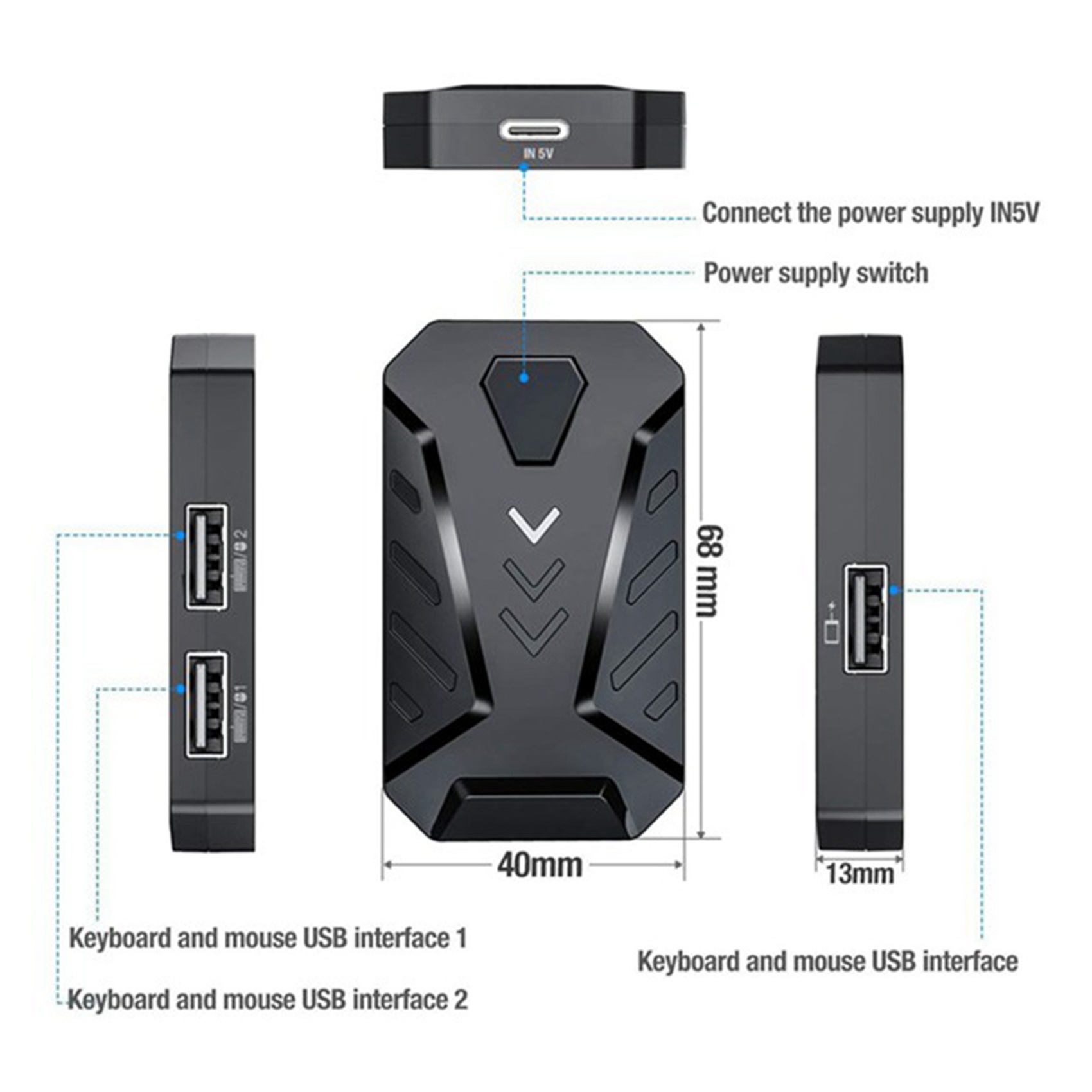 -A94Z adaptateur de convertiss - Gaming Keyboard And Mouse Converter For Mobile avis et prix
